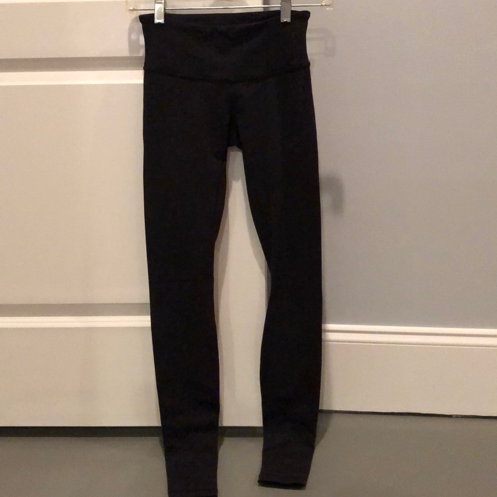 lululemon wunder under black leggings size 2